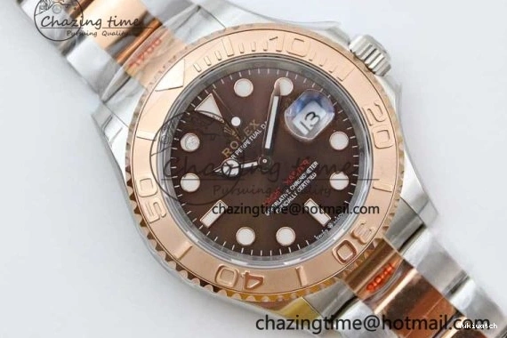 EWF SS Dial RG Yacht-Master Brown RG Bracelet 1:1 Edition Best on 126621 SS A3235 0409